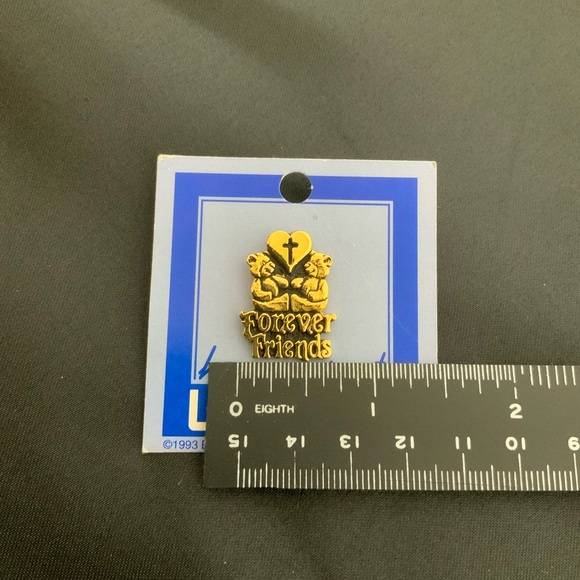 Forever Friends Heaven Sent Gold Tone Lapel Tac Pin 1993 Bob Siemon Designs - Picture 6 of 11